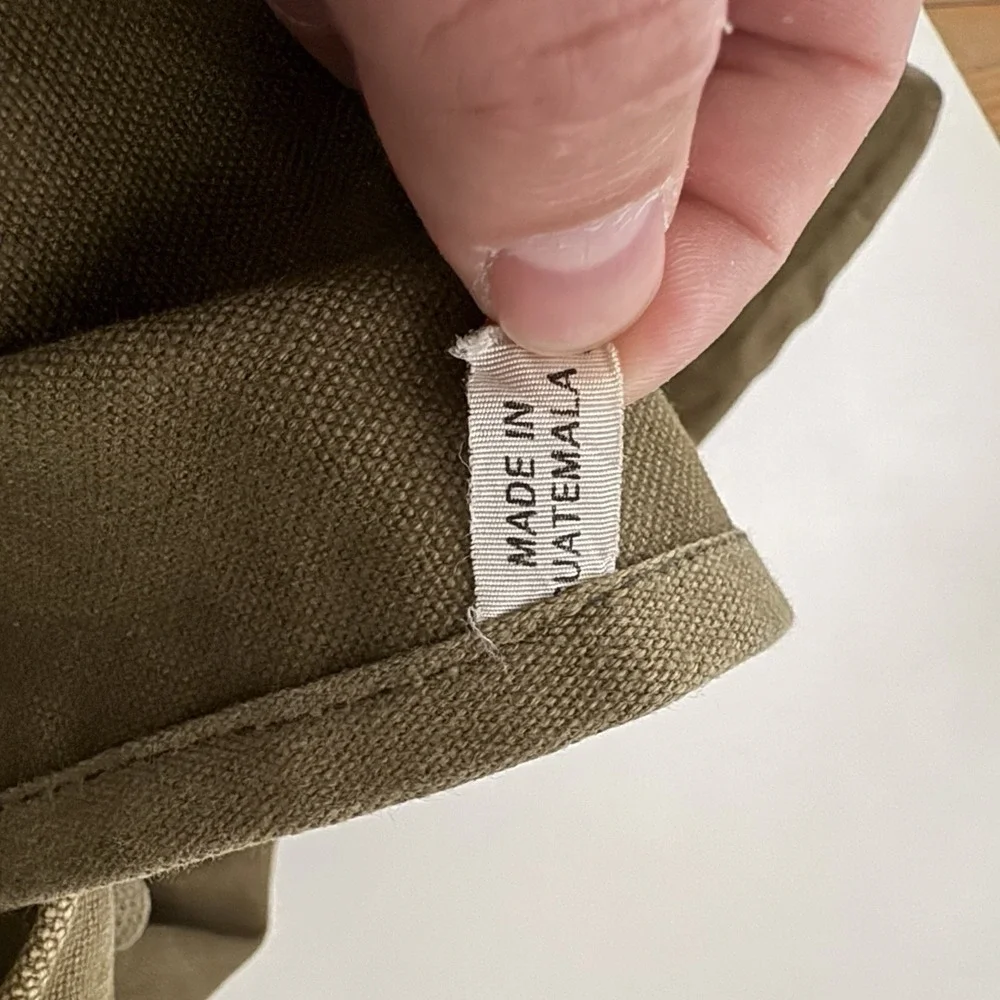 + Vintage Military Single Strap Duffle Sea Bag Khaki Canvas Gear Bag Guatemala